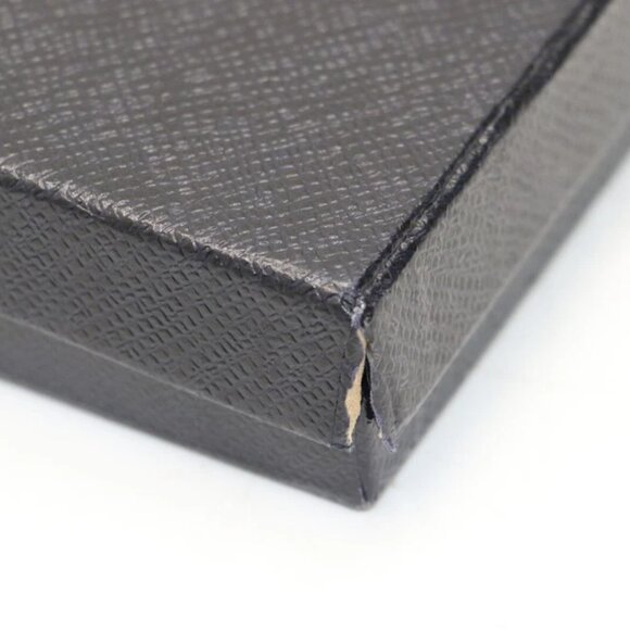 Prada Saffiano Bifold Leather Wallet - Black/Silver - Picture 7 of 14